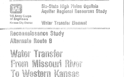 1982 High Plains Study on Water Transfer Element